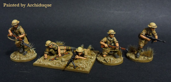 Perry Plastic WW1 Desert Rats boîte 38 figurines désert 1940-43
