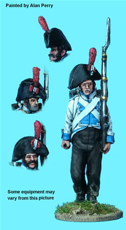Perry Miniatures 40mm PE81 figurine Espagnol avançant 1805