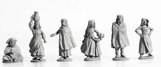 Perry Miniatures Agincourt AO 36 figurines paysans métal
