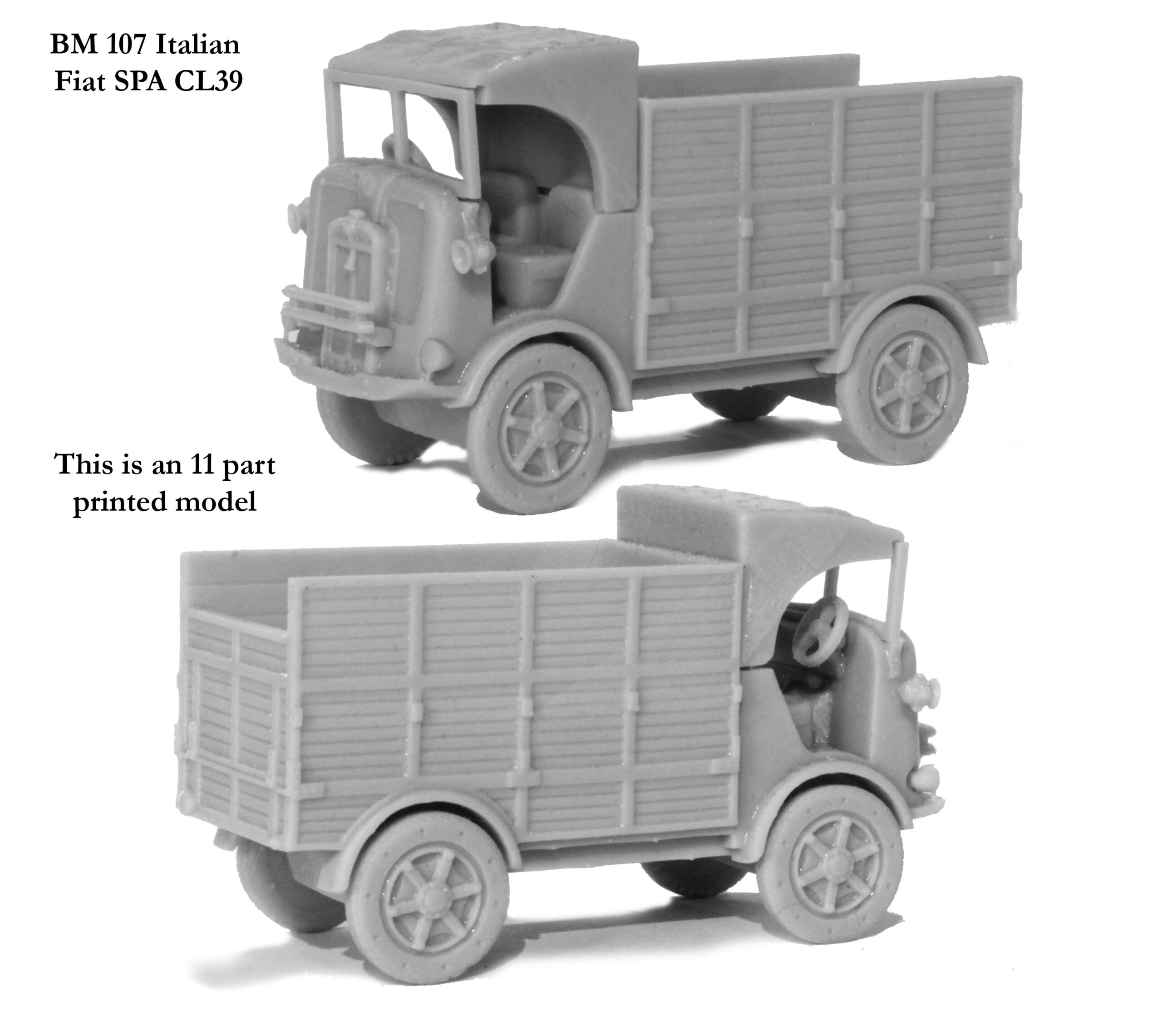 Perry Miniatures World War 2 BM107 Fiat SPA CL39 métal
