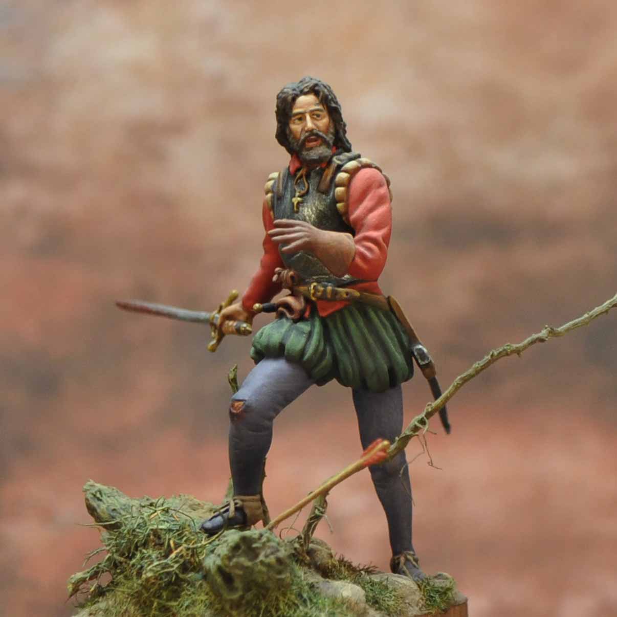 Art Girona Spanish Serie Spanish Conquistador Peru 1532 figurine