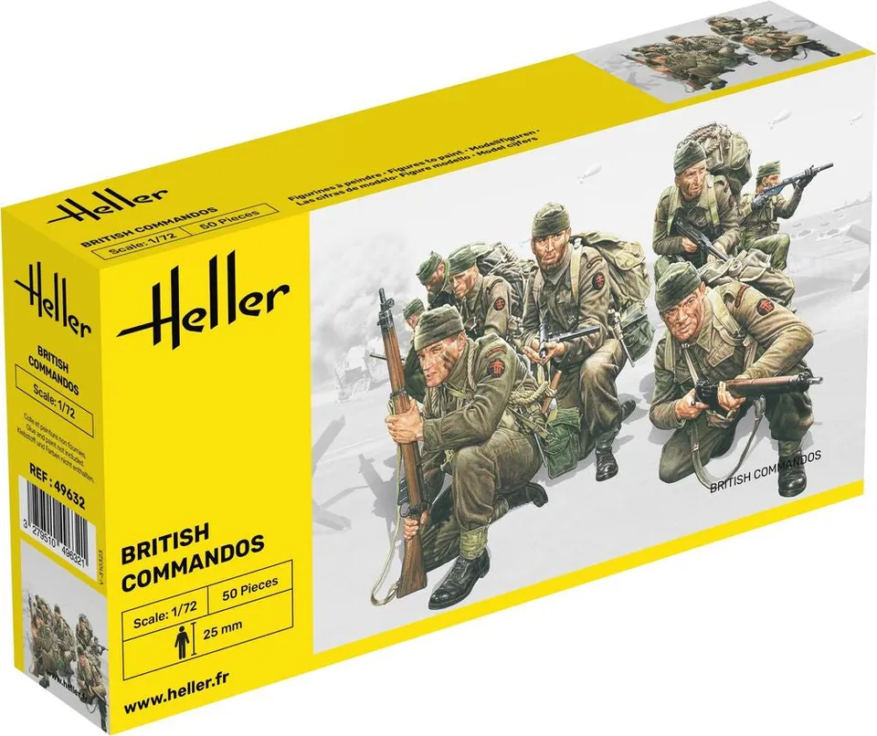 Heller Historical Collection Britische Kommandotruppen figurines 1/72