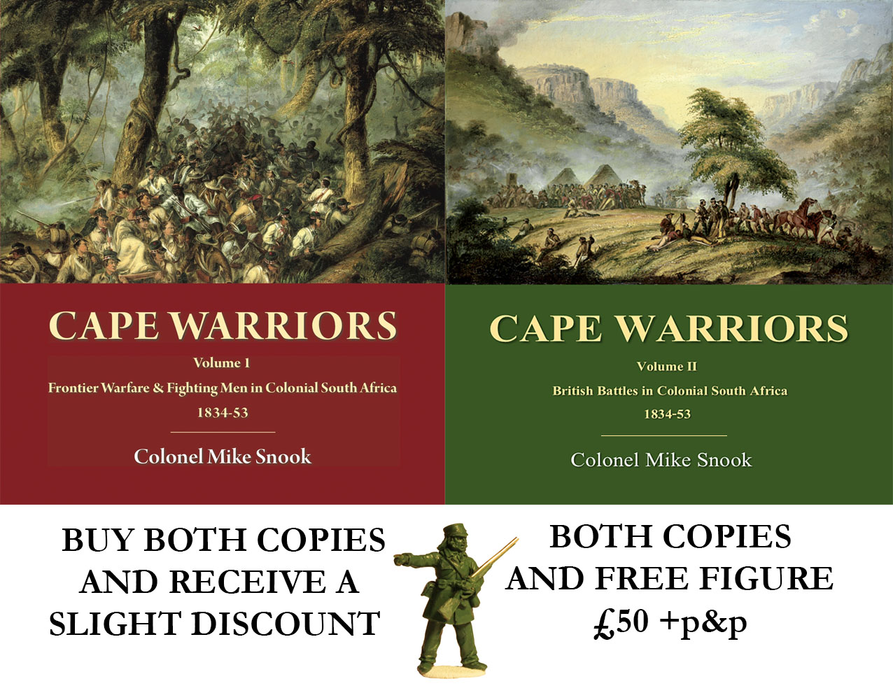 Perry Books Cape Warriors lot 2 livres + figurine offerte