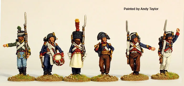 Perry Napoleonic NCR7 figurines commandement saxon 28mm