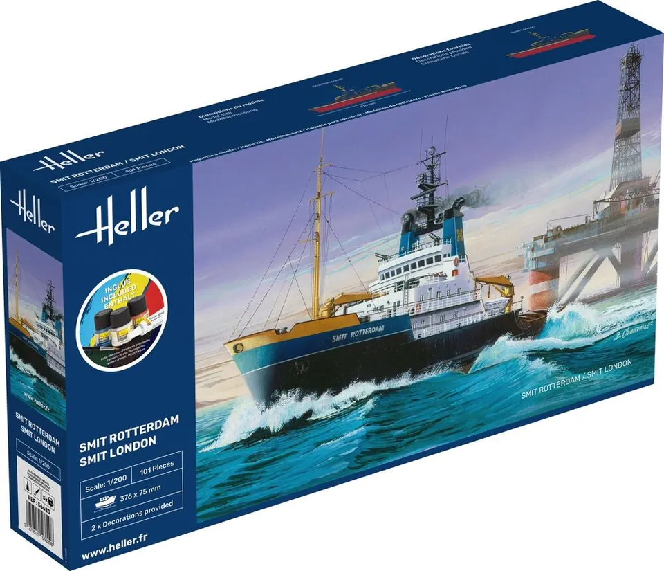 Heller Starter Kit Smit Rotterdam maquette bateau 1/200