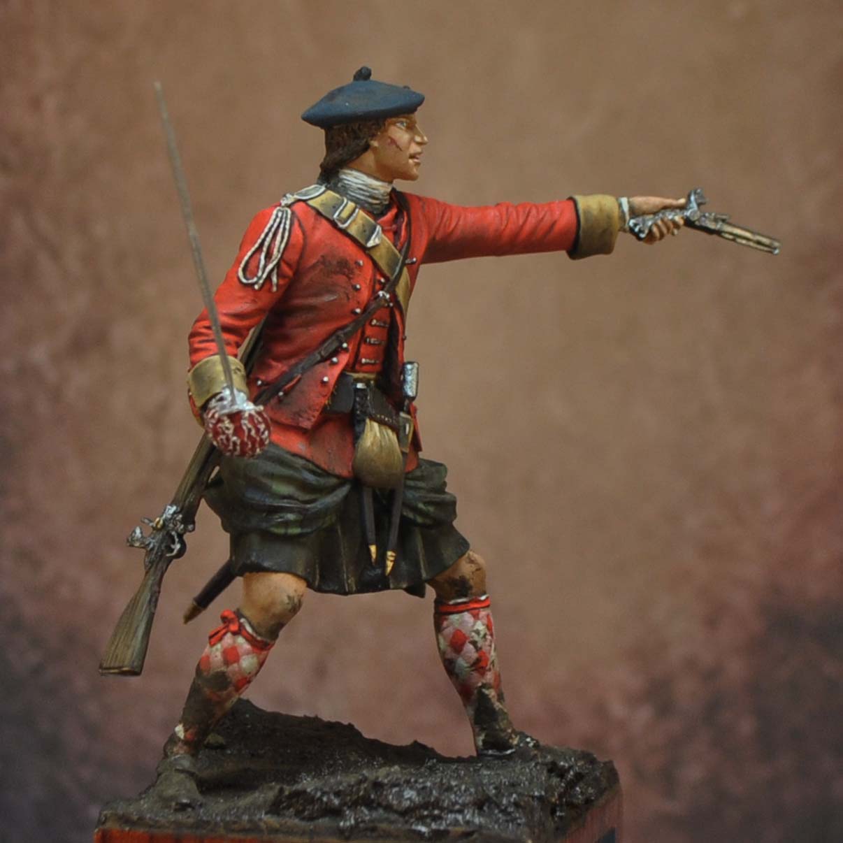 Art Girona 70mm 43rd Regiment Corporal 1742 figurine