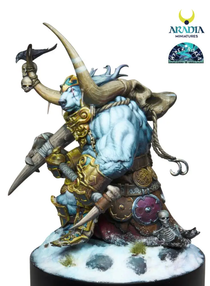 Aradia Hyperborea Björnak figurine résine guerrier