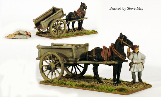 Perry Miniatures Roses WR31 charrette cheval 28mm