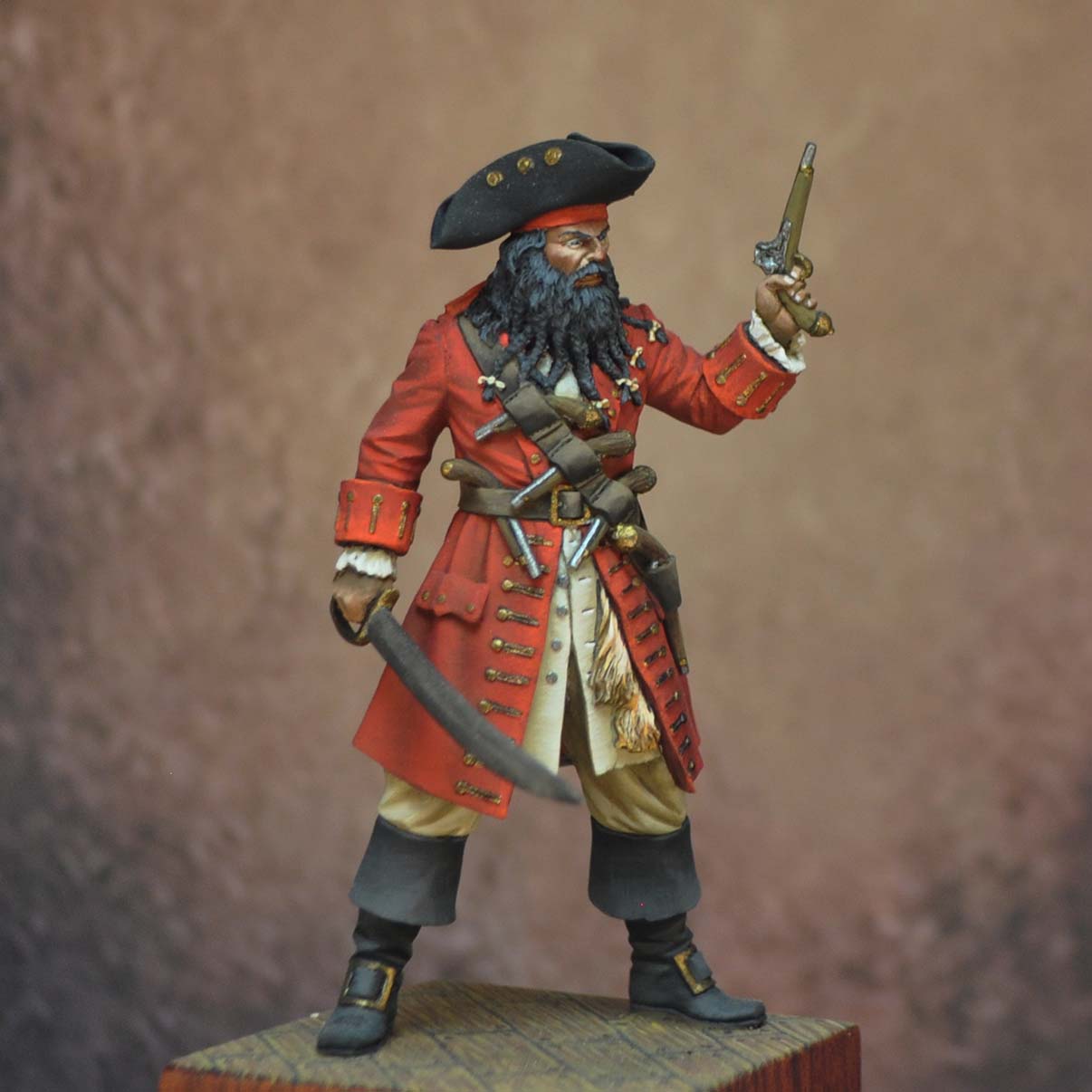 ART GIRONA 70mm Edward Teach Blackbeard figurine 70 mm