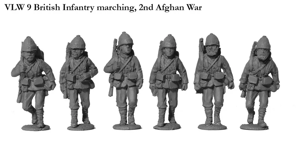 Perry Miniatures VLW 9 Infanterie britannique figurines marche Afghan