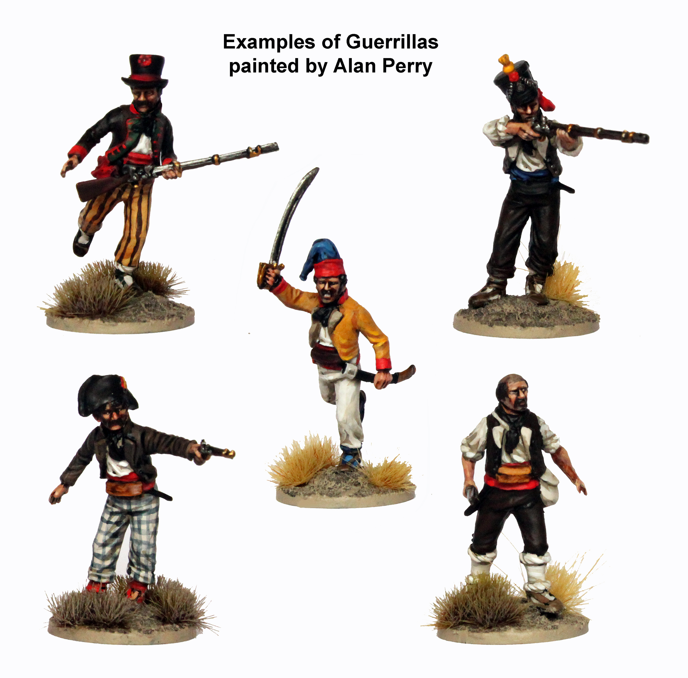 Perry Miniatures SPA 90 boîte 40 figurines guerrillas plastique