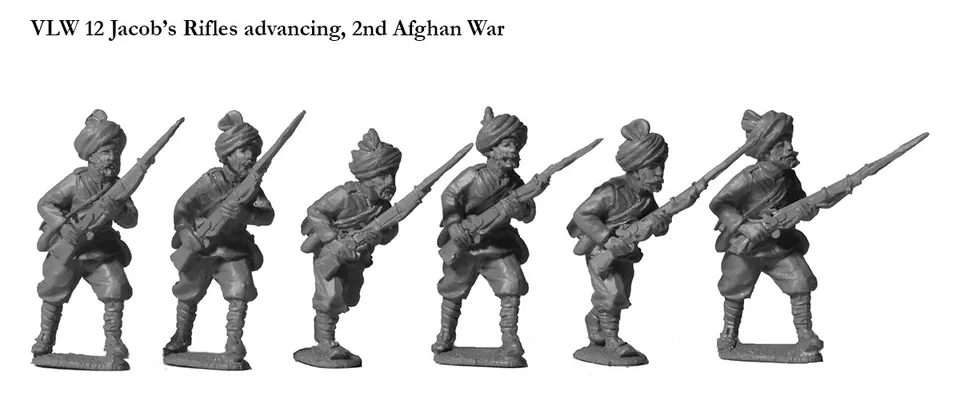 Perry VLW 12 figurines Jacob's Rifles guerre afghane 28mm