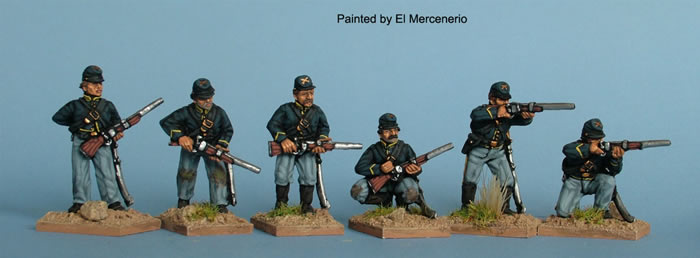 Perry ACW7 Union cavalerie tirailleurs Sharps figurines