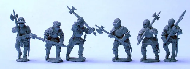 Perry Miniatures War of Roses WR15 figurines Men at Arms attaque