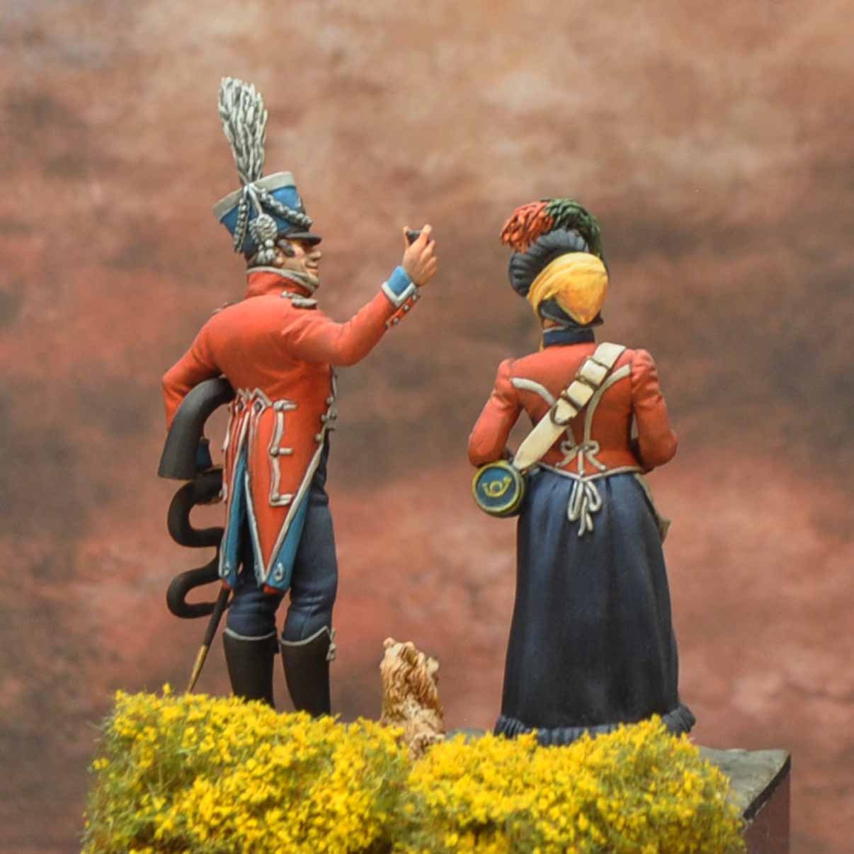 Art Girona Napoleonic Cantineer Musician figurine 1809 ligne