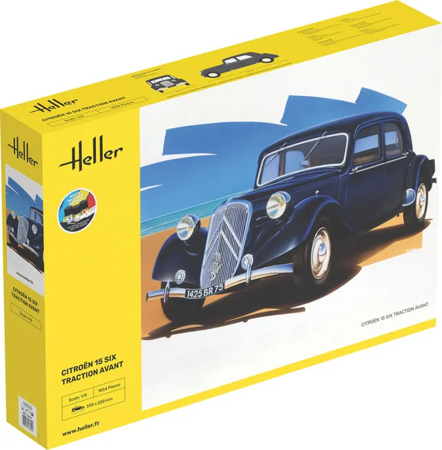 Heller Starter Kit Citroën 15 Six 1/8 maquette voiture coffret