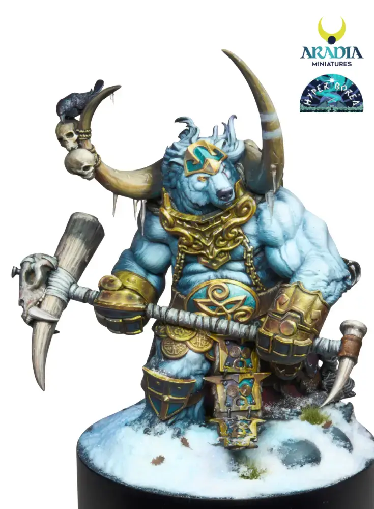 Aradia Hyperborea Björnak figurine résine guerrier