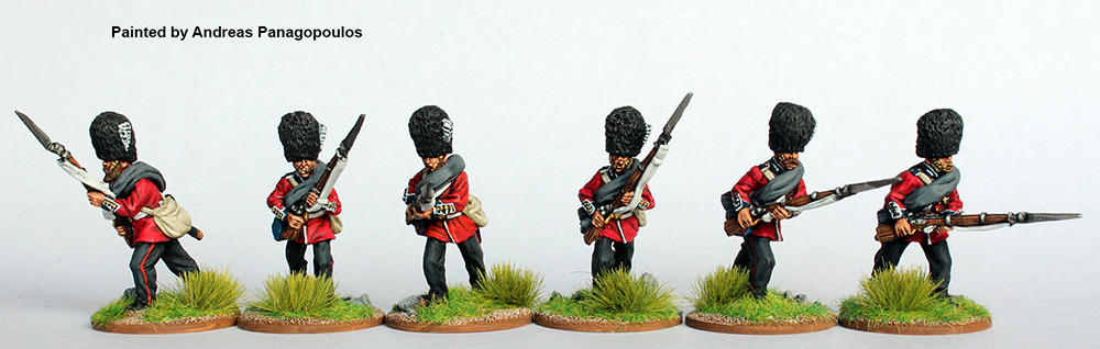 Perry Miniatures BIF 28 figurine Grenadier Guards charge