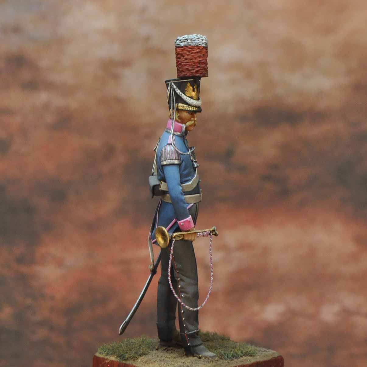Art Girona Napoleonic Trompette Dragon 6 figurine 54mm