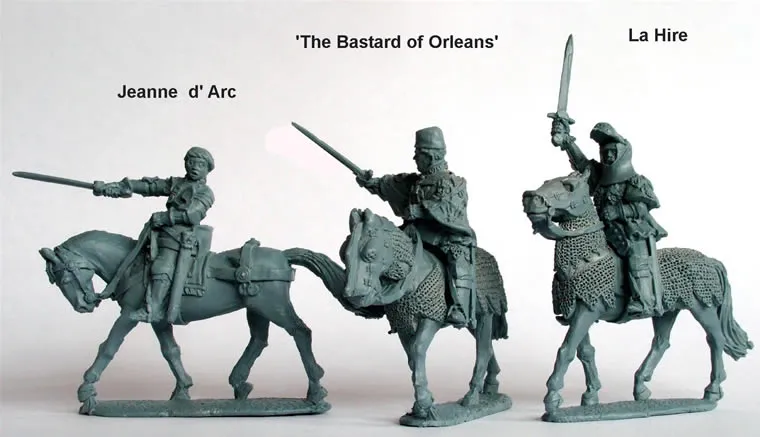 Perry Agincourt AO33 figurines Jeanne d'Arc montée 28mm