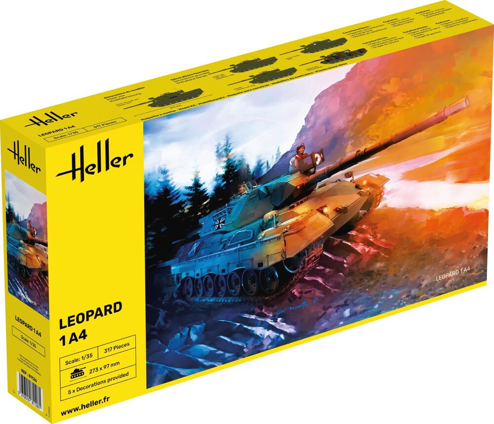 Heller Leopard 1A4 maquette char 1/35 Historical