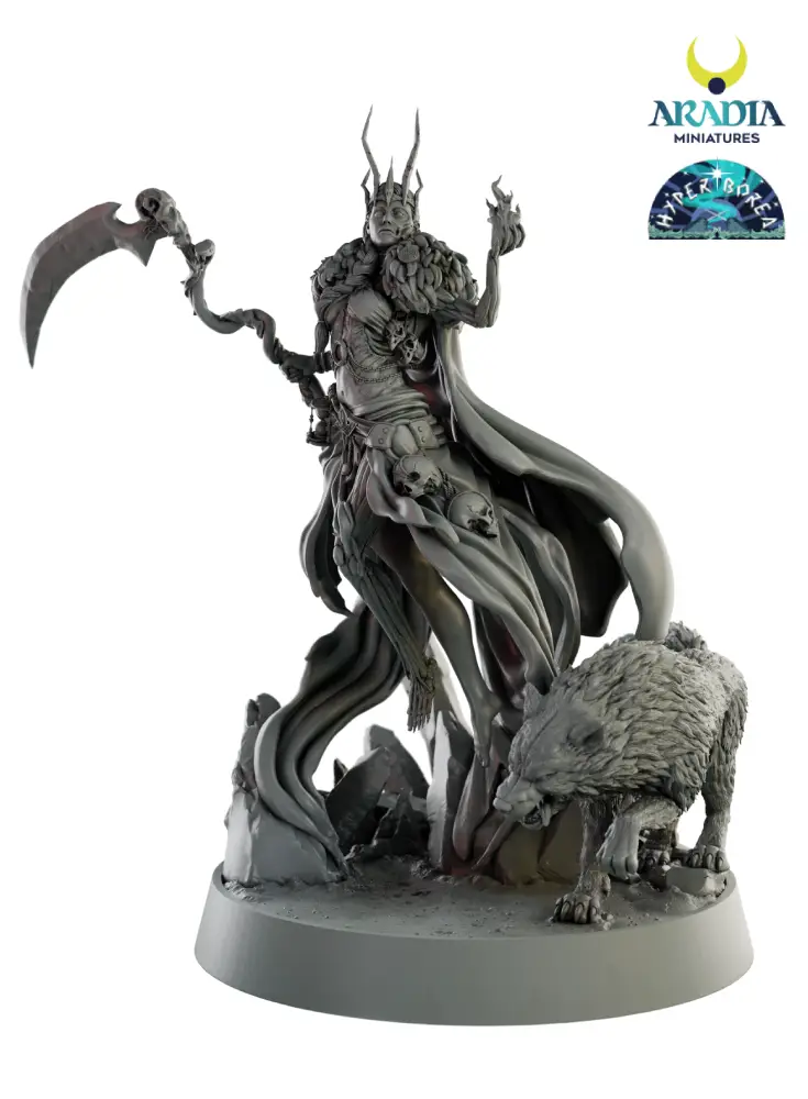 Aradia Minis Hyperborea Hel figurine déesse enfers à peindre