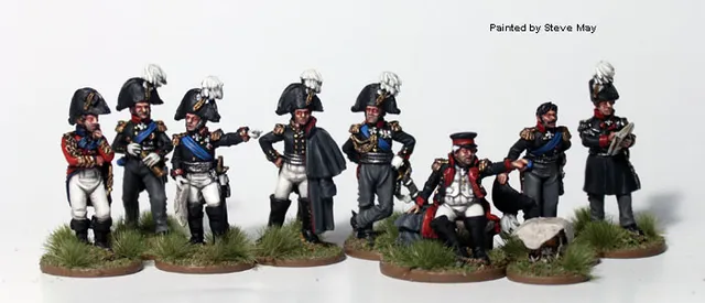Perry Napoleonic RN1 High Command figurines état-major russe