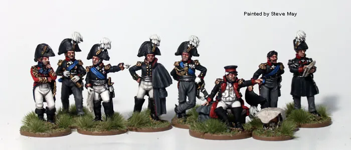 Perry Napoleonic RN1 High Command figurines état-major russe