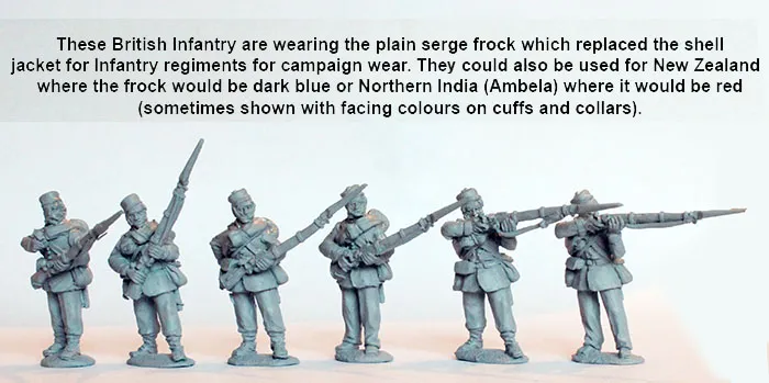Perry Miniatures BIF 22 infanterie figurines 28mm tenue campagne