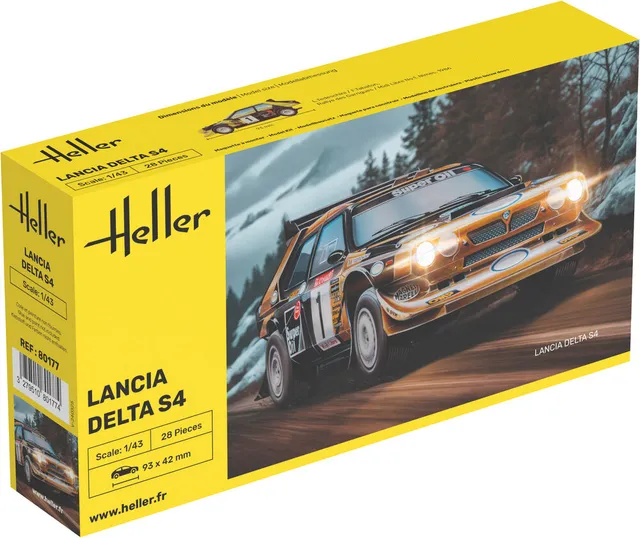 Heller The 9.99 Lancia Delta S4 maquette voiture 1/43