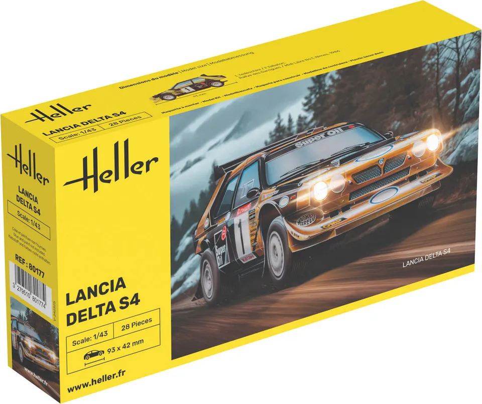 Heller The 9.99 Lancia Delta S4 maquette voiture 1/43