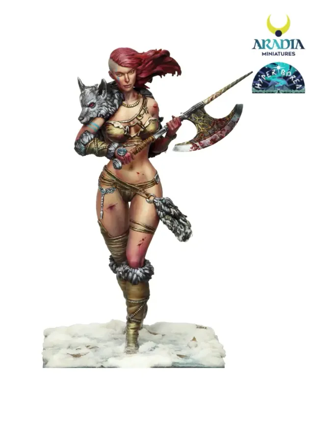 Aradia Minis Hyperborea Anja figurine résine 32 mm
