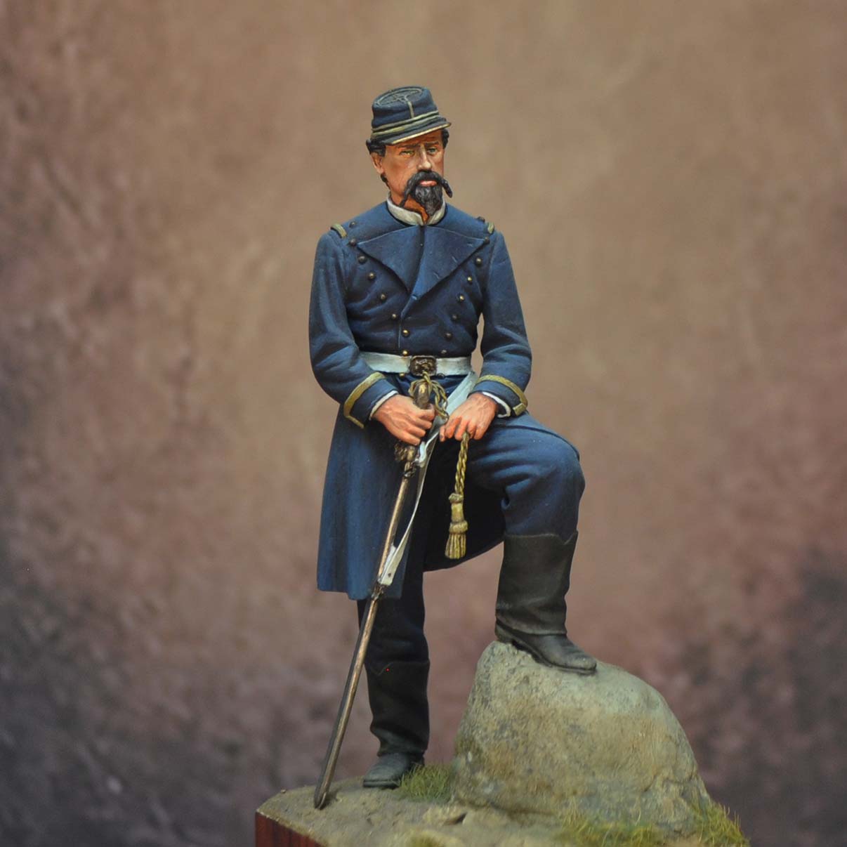 ART GIRONA 70mm Infantry Colonel figurine Mexique 1867