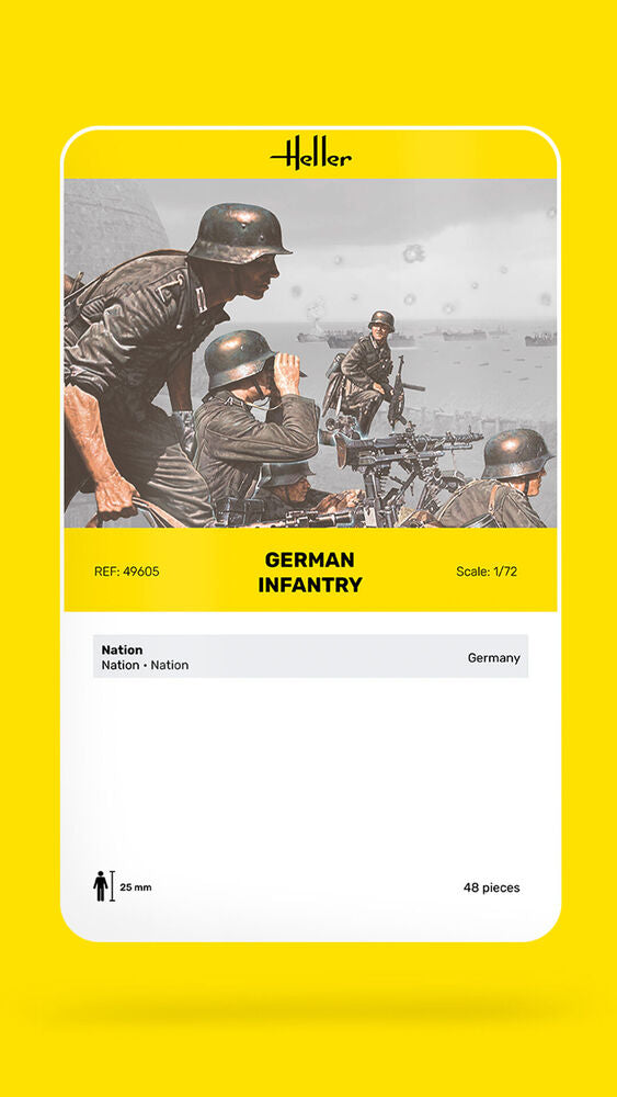 Heller Historical Collection German Infantry 1/72 figurines soldats