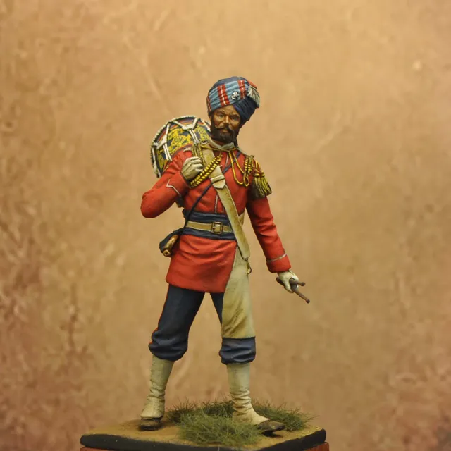 Art Girona 70mm 30th Punjabis Drummer 1928 figurine à peindre