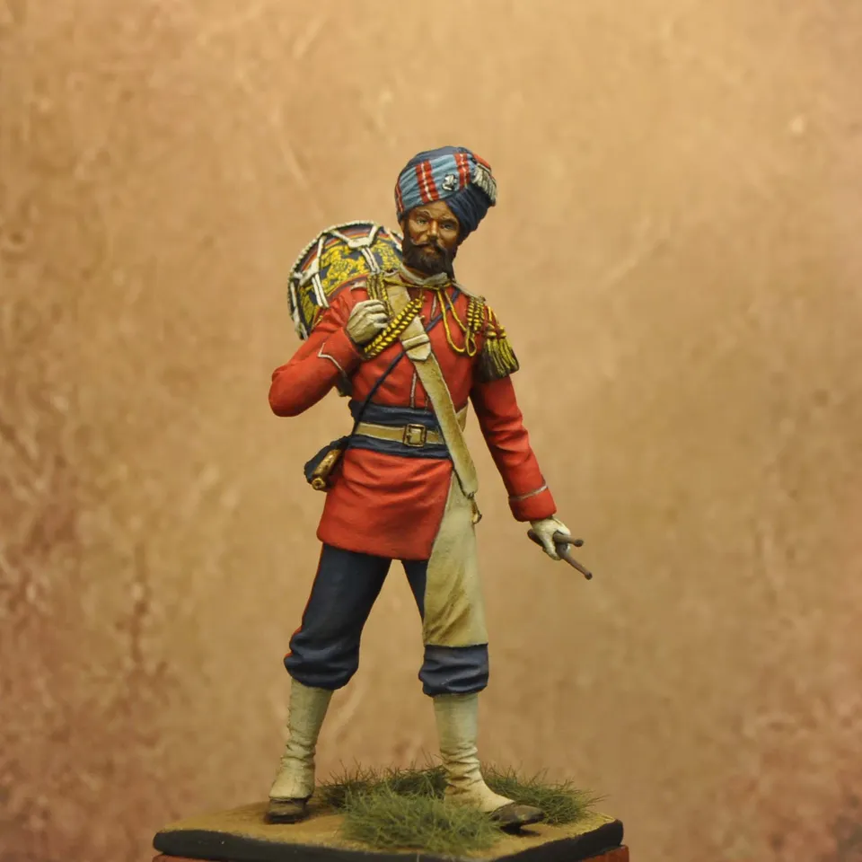 Art Girona 70mm 30th Punjabis Drummer 1928 figurine à peindre