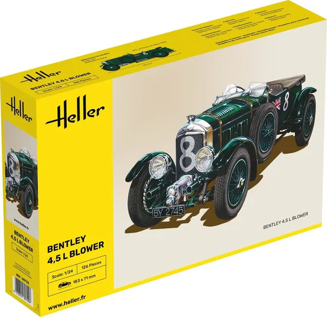 Heller Historical Collection Bentley Blower 1/24 maquette voiture Mans
