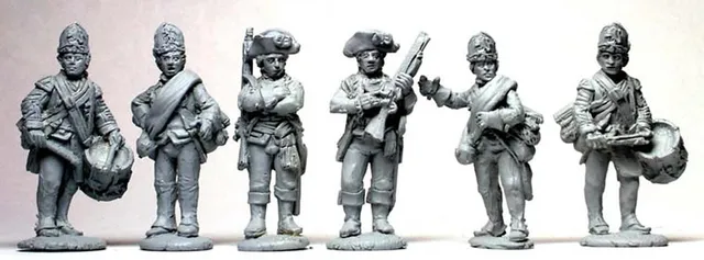 Perry AWI AW93 Hesse-Cassel fusilier command figurine