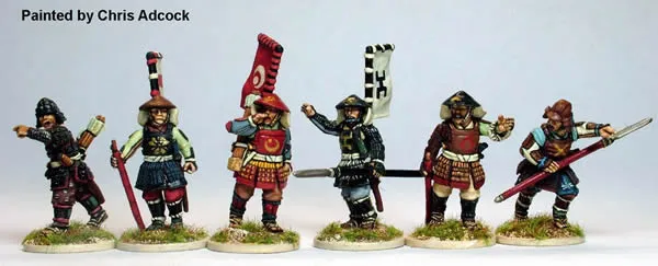 Perry Miniatures Samurai SAM3 commandement ashigaru figurines