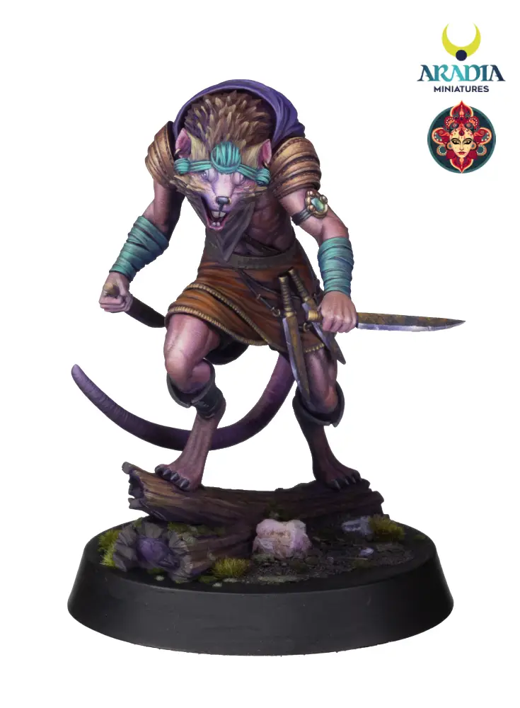 Kali Yuga Mushika figurine résine 32mm