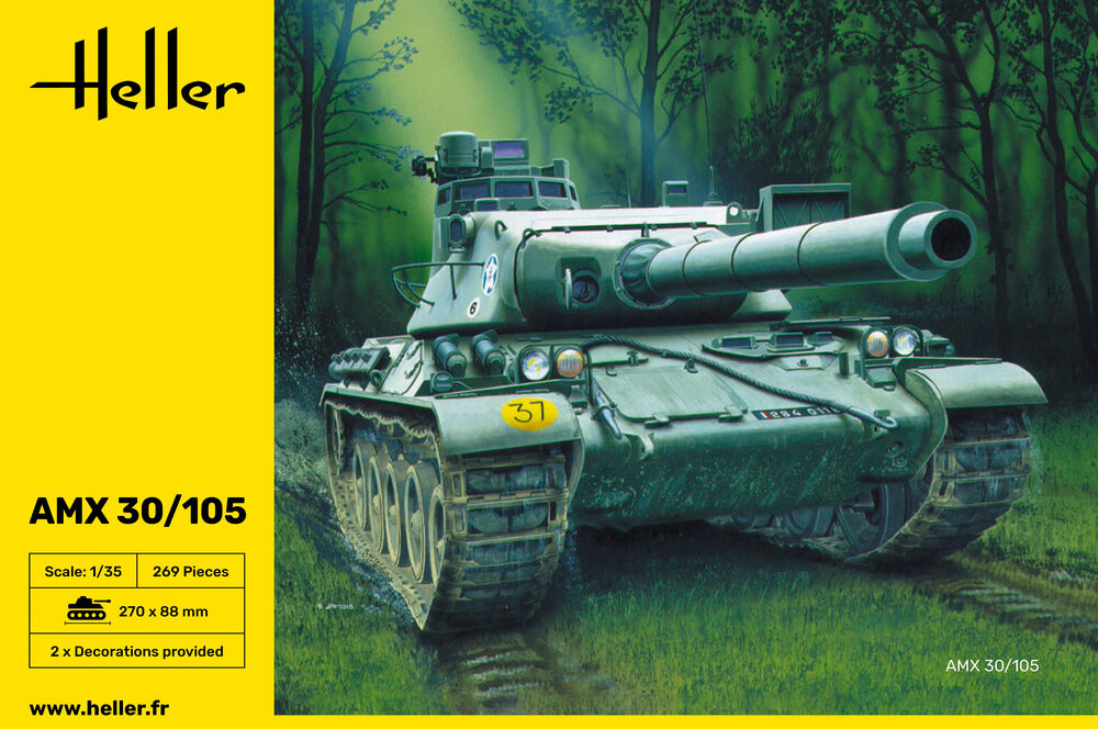 Heller Historical Collection AMX 30/105 1/35 maquette char français