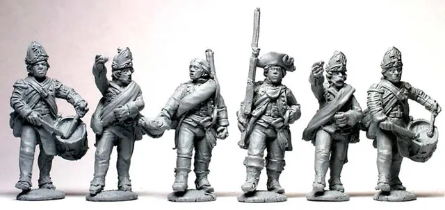 Perry Miniatures AW91 Hesse-Cassel Fusilier command figurines métal