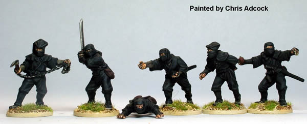 Perry Samurai SAM41 ninja figurines 28mm armes variées