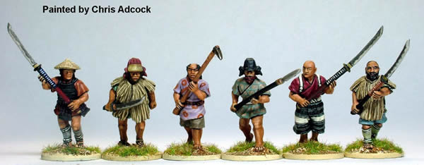 Perry Samurai SAM38 figurines Ikko-Ikki armes mixtes