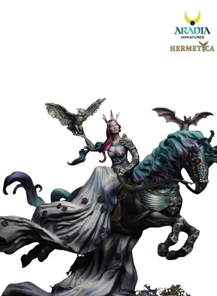 Aradia Hermetica Lady of the Black Rose figurine résine