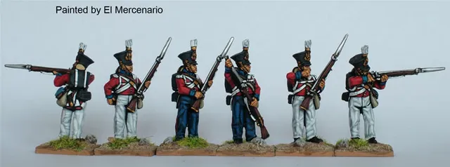 Perry Carlist War ISA44 BAL compagnies centre figurines tir