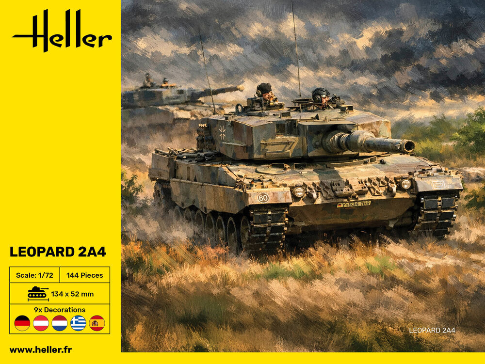 Heller Historical Collection Leopard 2A4 maquette char 1/72