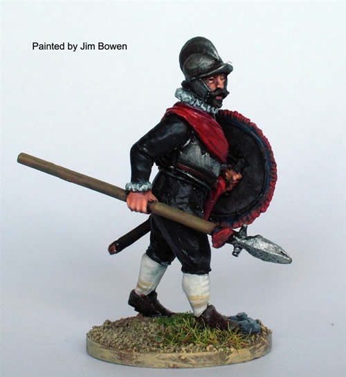 Perry 40mm Ranges BR22 figurine officier garnison pique