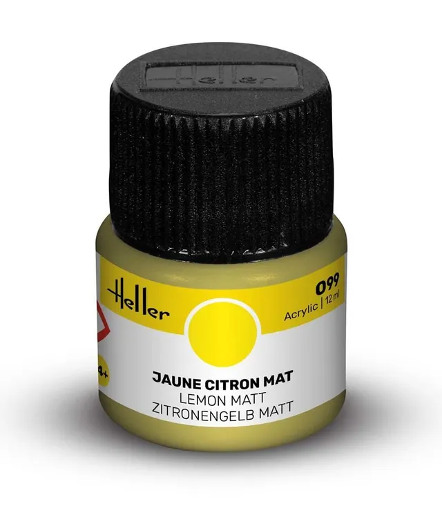 Heller Historical Collection peinture Acrylic 099 jaune citron mat