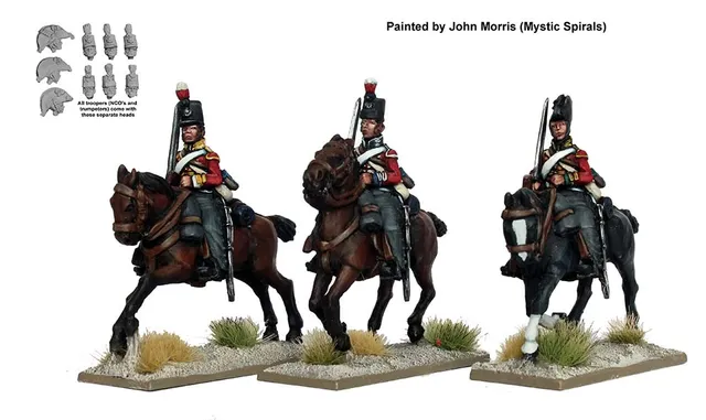 Perry Miniatures Napoleonic BH 158 figurines dragons lourds galop